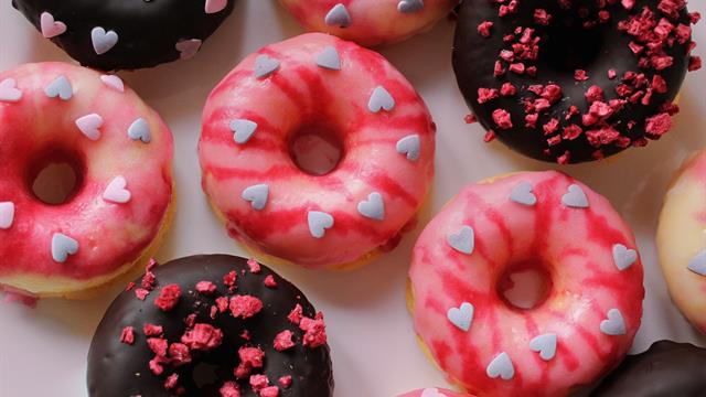Valentýnské donuty bez lepku